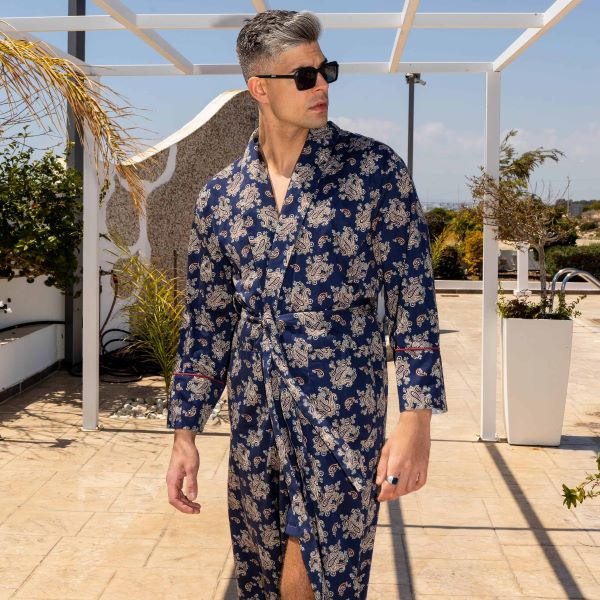 Embrace Summer Elegance with Lightweight Men's Bathrobe