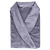 Women's Lunar Ladies Velvet Robe in Grey Front View Folded