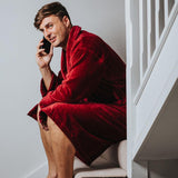 Men's Bathrobe - Baron Burgundy