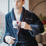 Men's Bathrobe - Earl Navy