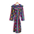 Back of Full Length Women's Hooded Robe - Patchwork | Bown of London