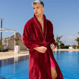 Men's Bathrobe - Earl Claret